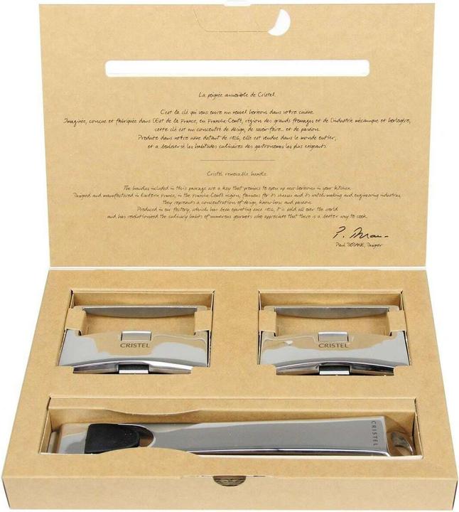 Actual product image Cristel Caseline Amovible handle set (Metal)