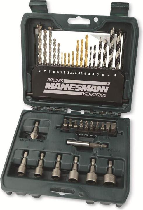 Image du produit Mannesmann Assortiment de forets universels 36e (3 mm, 4 mm, 5 mm, 6 mm, 7 mm, 8 mm)