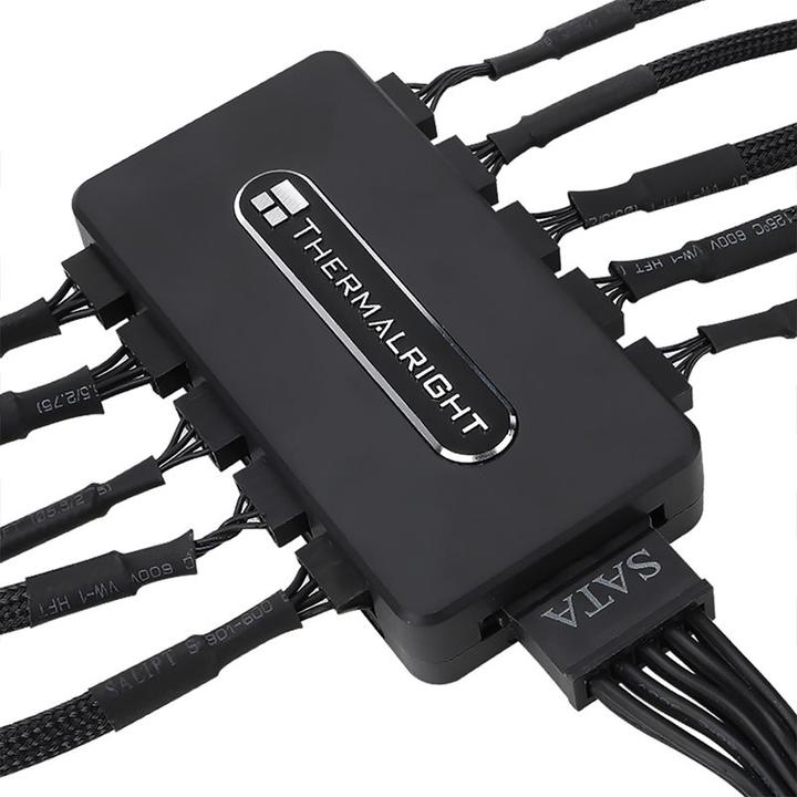 Actual product image Thermalright ARGB HUB Controller Rev.A fan speed controller 5 channels Multicolour (5 Fan)