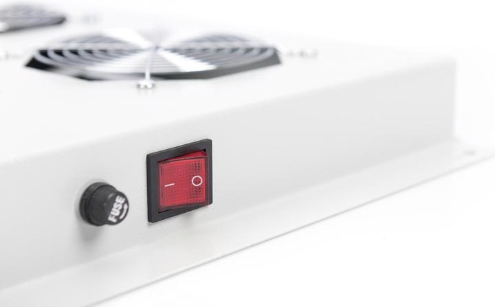 Actual product image Digitus DN-19 FAN-4-N roof fan unit for the Unique network cabinet series