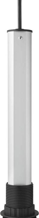 Actual product image Sygonix SY-4755590 Multiple socket outlet with switch Black Silver Earth contact 1 pc. (3 x, CEE 7/3, 1.40 m)