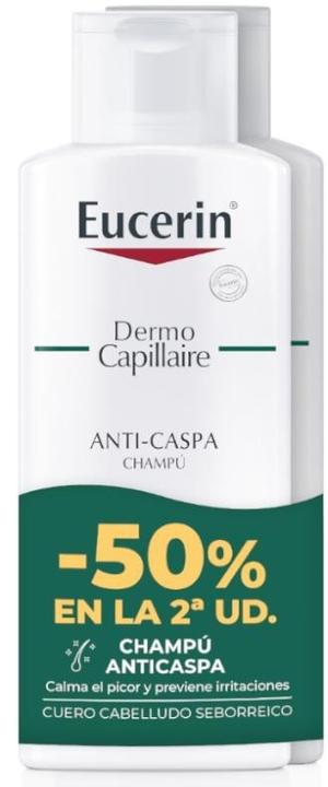 Produktbild Eucerin Dermo Capillaire Antidandruff Shampoo Pack 2 X 250 Ml (Flüssiges Shampoo)