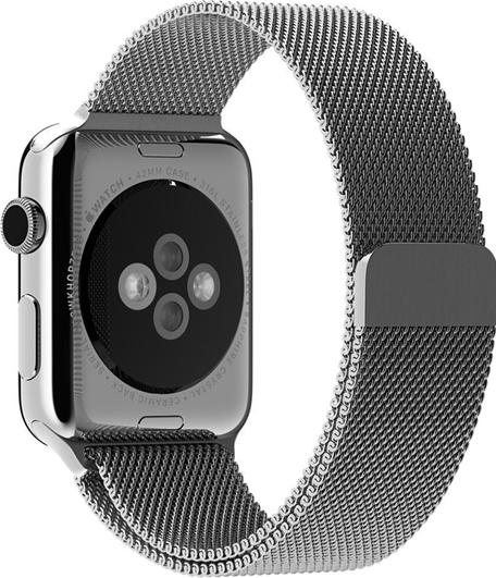 Produktbild PhoneLook Mailänder Stahlarmband silber 38mm / 40mm / 41mm (38 mm, 40 mm, 41 mm, Aluminium)