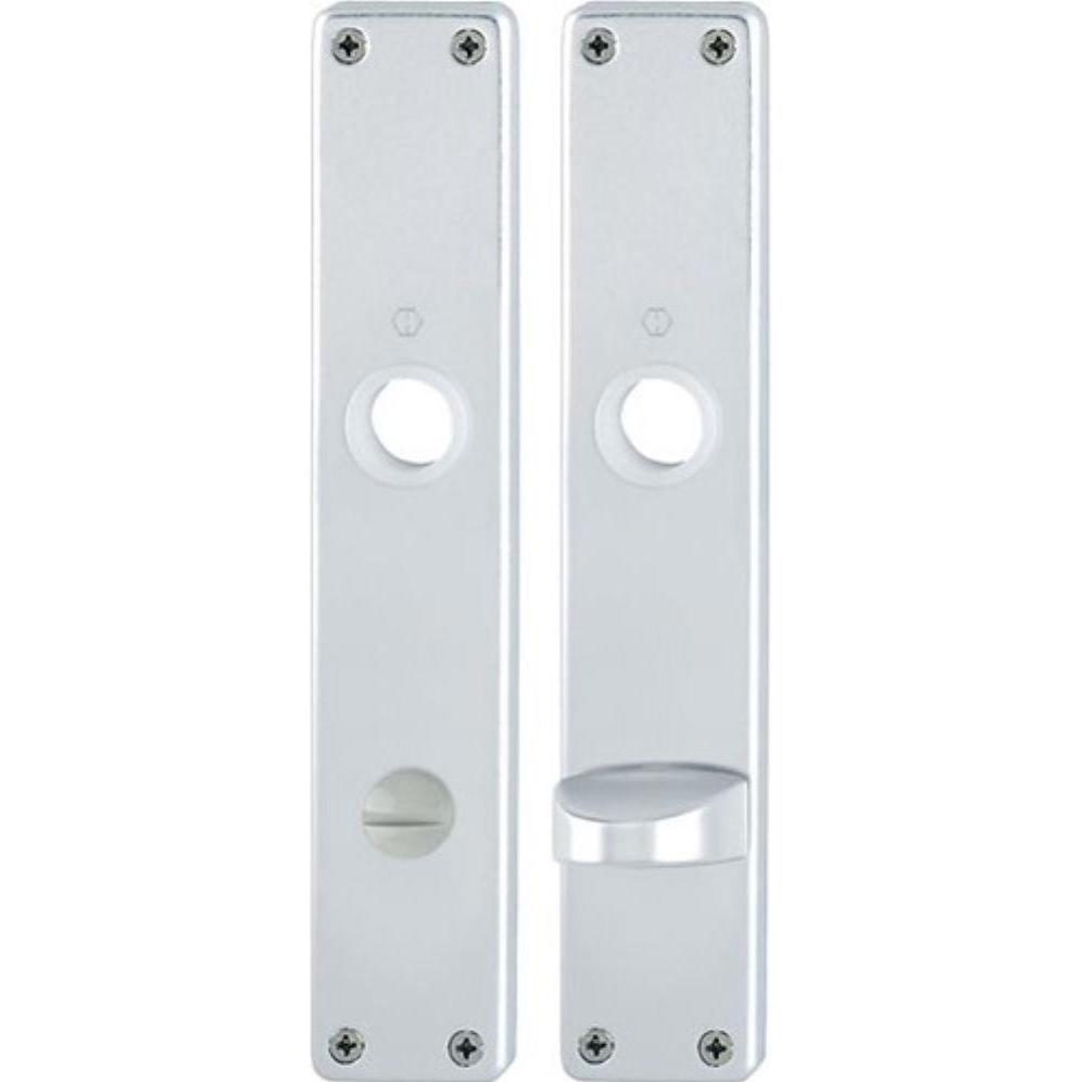 Hoppe, Türgriff + Fenstergriff, Langschildpaar 202SP F1/ naturfarbig F1 SK/OL 78 mm (Türschild)