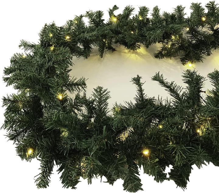 Mojawo XXL LED Tannengirlande 810cm mit 100 LED