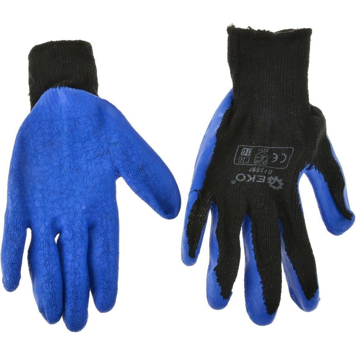 GEKO, Schutzhandschuhe, Winter-Arbeitshandschuhe Grösse 8 blau (8)