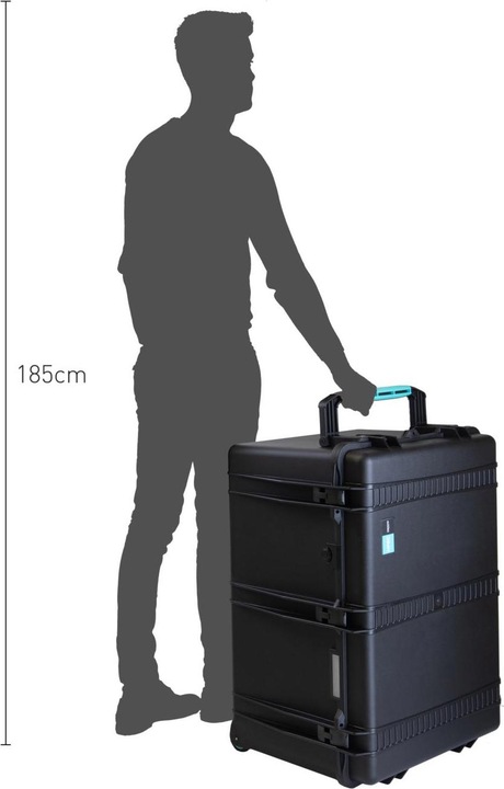 HPRC Valigia 2800W, arrotolabile con 3 tasche interne in Cordura