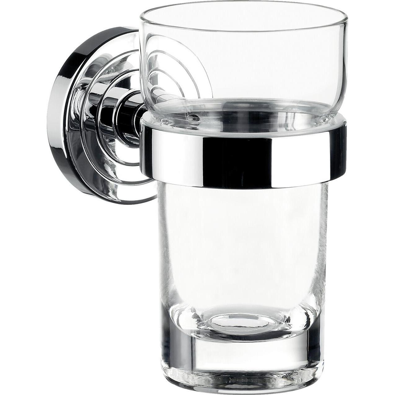 Emco, Zahnputzbecher, Glashalter Polo chrom 072000100