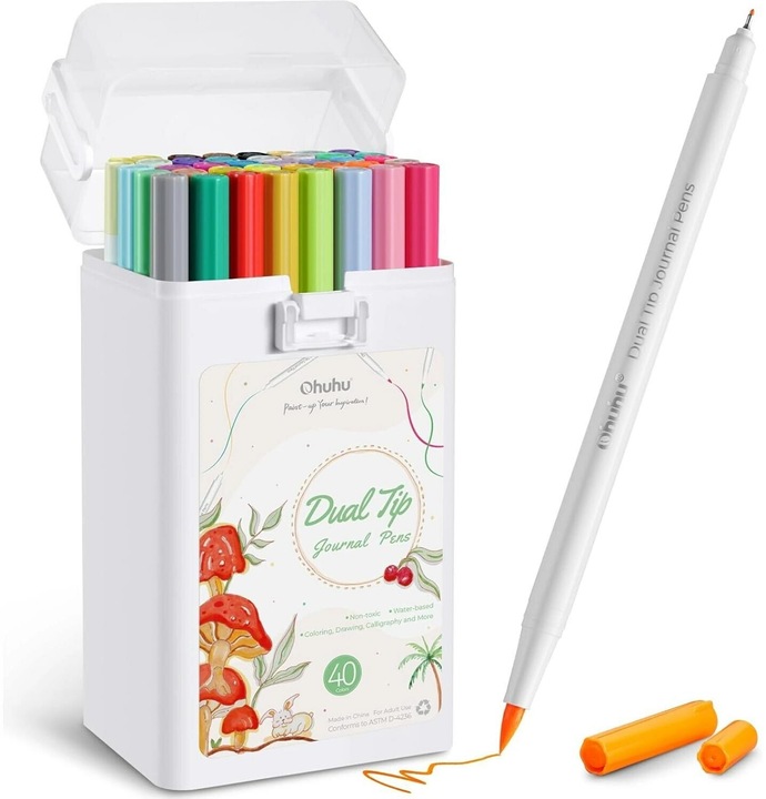 Actual product image Ohuhu Art markers (40 pcs.) (Multicoloured, 40 x)