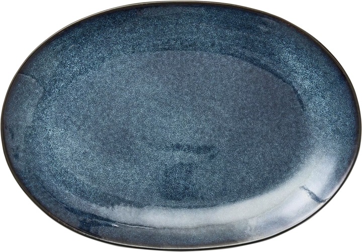Image du produit Bitz plat de service 36 x 25 cm noir / bleu foncé