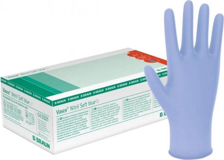 Actual product image B.Braun Nitrile Soft blue (S)