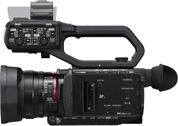 Image du produit Panasonic Caméscope professionnel 4K 60p avec zoom 24x, stabilisation optique et connectivité avancée (8.29 Mpx, 24x)