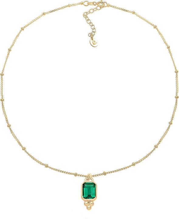 Immagine prodotto Elli Collana di pietre preziose, vintage (Quarzo, Argento 925 placcato oro, 40 cm)