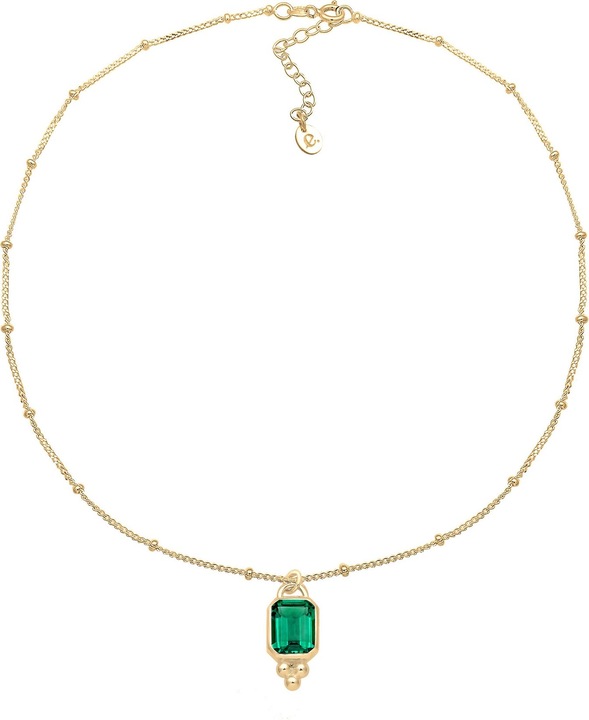 Produktbild Elli Edelsteinkette, Vintage (Quarz, 925 Sterling Silber vergoldet, 40 cm)