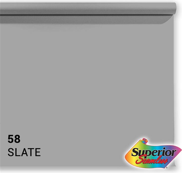 Image du produit Superior Achtergrondrol Slate Grey (nr 58) 1.35m x 11m (135 cm)