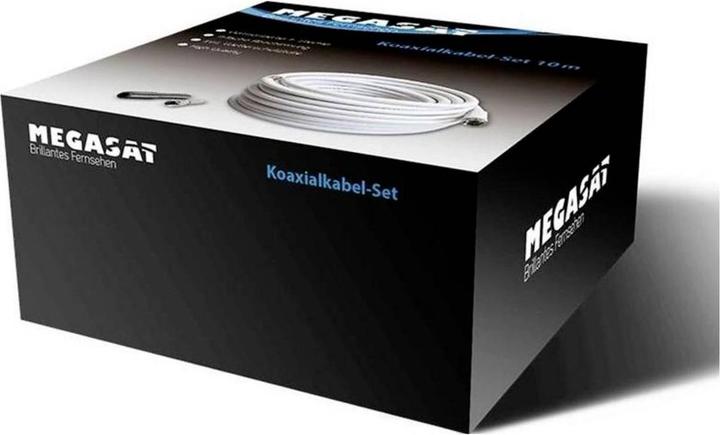 Produktbild Megasat 100148 Koaxialkabel 50 m F Weiss (110 dB, Antennenkabel)