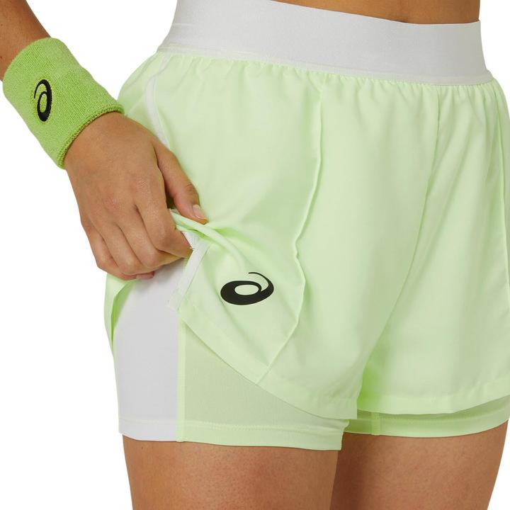 Image du produit ASICS Performance Short Match Femme Jaune Illuminé (S)