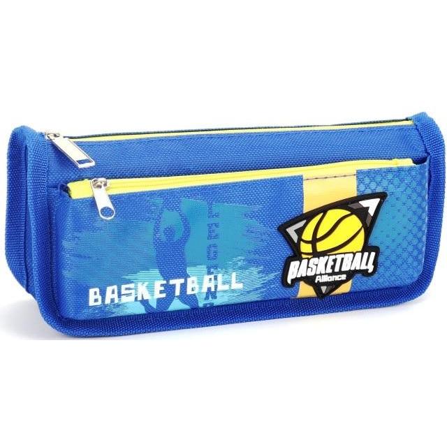 Fresh, Astuccio, Grosses Federmäppchen, Basketball, blau