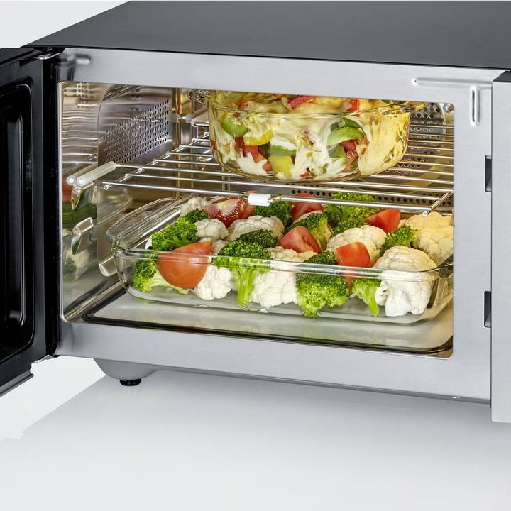Image du produit Severin Microwave w/ceramic plate 900 watts 25 l - Steel (29070) (25 l)