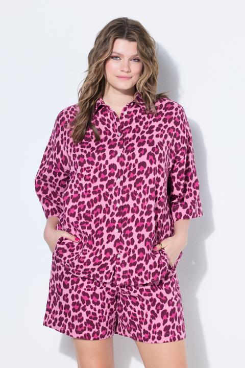 Produktbild Studio Untold Musselin-Bluse, oversized, Color-Leo (46)