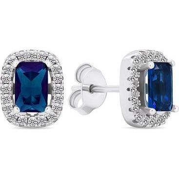 Brilio, Ohrringe, Silver - Silver earrings with zircons in the style of Princess Kate EA578WB