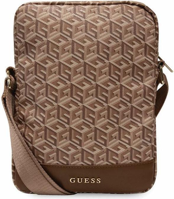 Guess Torba GUTB10HGCFSEW 10" brązowy/brown GCube Stripe Tablet Bag (Universal)