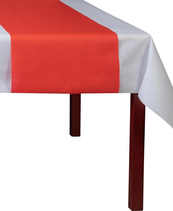 Immagine prodotto PROnappe PRO nappe Tischläufer Tête-à-tête 40 cm x 4.8 m, Rot (40 x 480 cm)