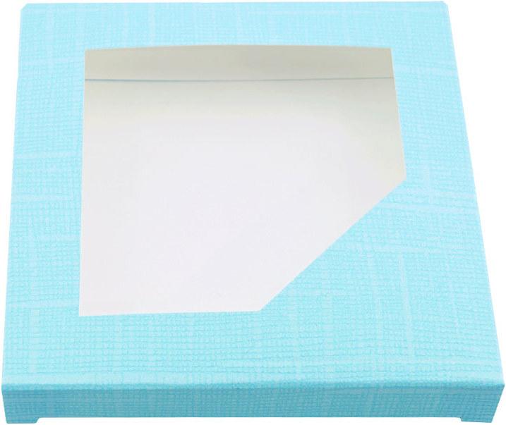 miniSchoggi Schokoladentafel Verpackung Türkis, 10cm x 10cm, 10 Stück (10x)