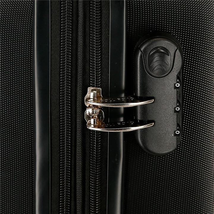 Produktbild Roll Road Flexibler Hartschalenkoffer mit Seitenschloss, 4 Doppelrädern und praktischem Innenraum