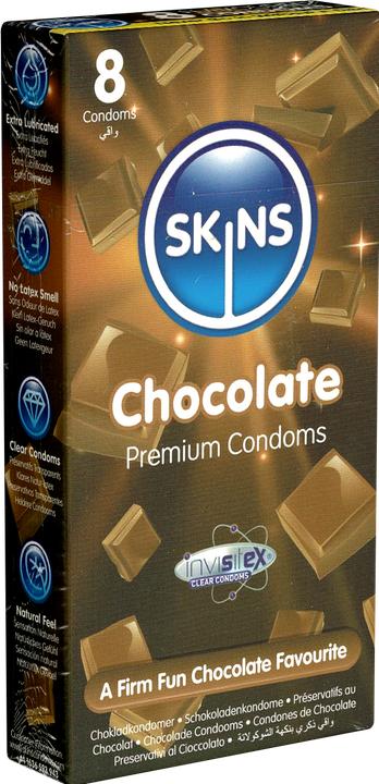 Produktbild Skins Chocolate» 12 Kondome mit süssem Schokoladen-Aroma (12 Stk.)
