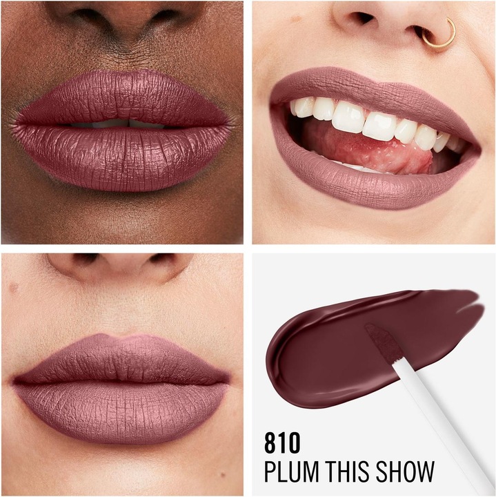 Immagine prodotto Rimmel London Colore labbra liquido Mega Matte a lunga durata (810 Prugna questo spettacolo)