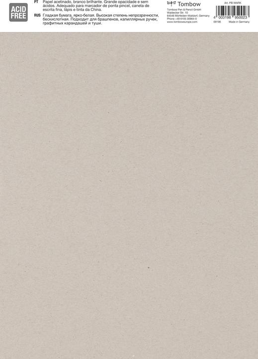 Produktbild Tombow Zeichenblock Bristol (A4, Blanko, Harter Einband)