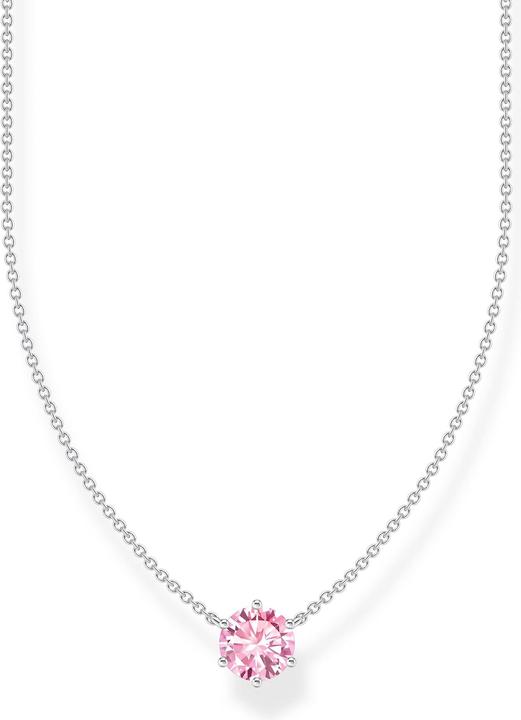 Immagine prodotto Thomas Sabo Collana con ciondolo di zirconi rosa in argento (Argento 925, 40 - 45 cm)