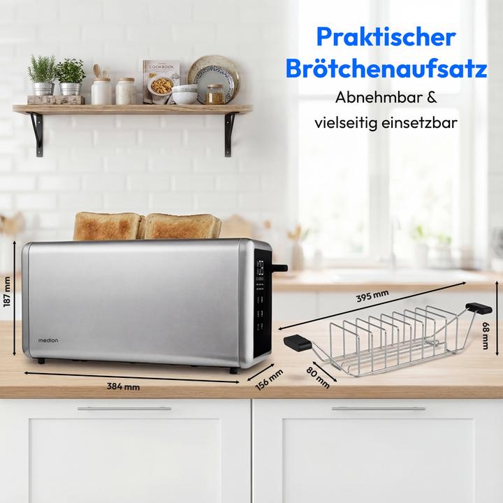 Produktbild Medion Life MD12103 Toaster silber