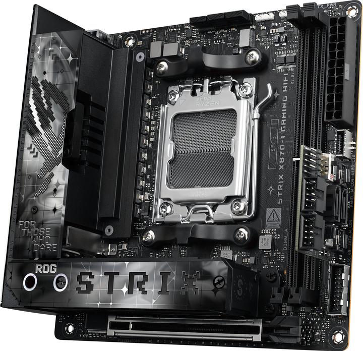 Immagine prodotto ASUS ROG STRIX X870-I GAMING WIFI (mITX, X870, AM5, DDR5) (AM5, AMD X870, Mini-ITX)