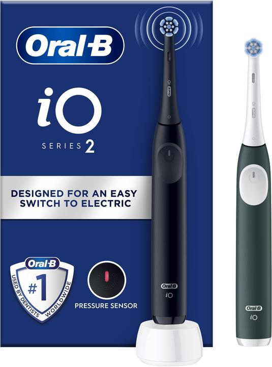 Actual product image Oral-B iOS2d.2ZZ9.0 Duo Black & Green (Oscillating toothbrush)