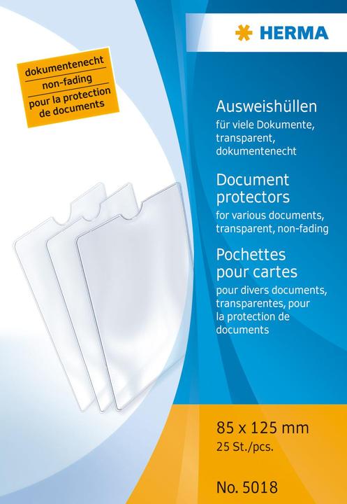 Immagine prodotto HERMA Copertina per carta d'identità PP 85x125mm (8,5 x 12,5 cm, 1 x)