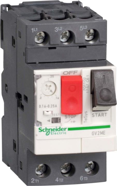 Produktbild Schneider Electric Motorschutzschalter GV2ME02 0,16-0,25A
