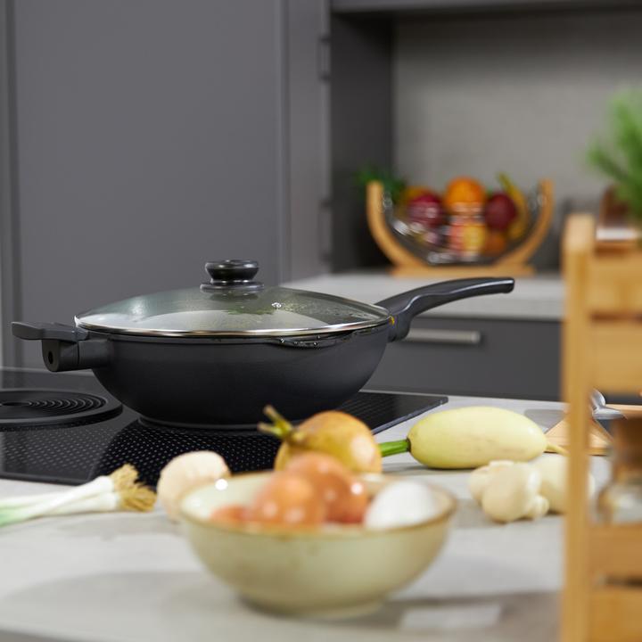 Produktbild Relaxdays Wokpfanne (30 cm, Wok Pfanne, Aluminium)