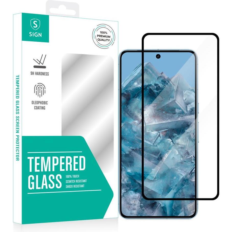 SIGN 3D Tempered Glass Screen Protector for Google Pixel 8 Pro (Google Pixel 8 Pro), Smartphone Schutzfolie