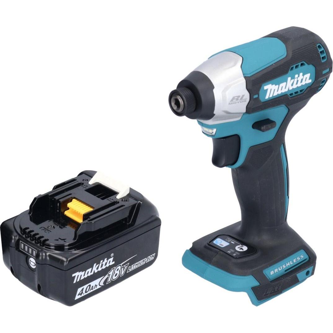 Thumbnail - Makita, Bohrmaschine + Akkuschrauber, DTD 157 M1 Akku Schlagschrauber 18 V 140 Nm 1/4" Brushless + 1x Akku 4,0 Ah - ohne...