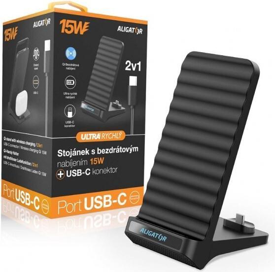 Immagine prodotto Aligator CHQ001 ricevitore di ricarica wireless per dispositivi mobili Telefono cellulare/Smartphone USB (15 W)