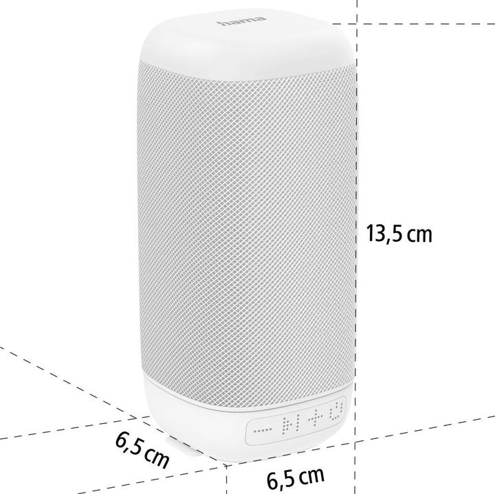 Produktbild Hama Tube 2.0 Mobiler Bluetooth-Lautsprecher (8 h, Batteriebetrieb)