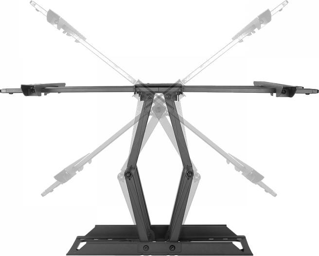 Actual product image V7 WM1FM80, 200 x 200 mm, 600 x 400 mm, -15 - 5°, -60 - 60°, Steel, Black (Wall, 80", 60 kg)