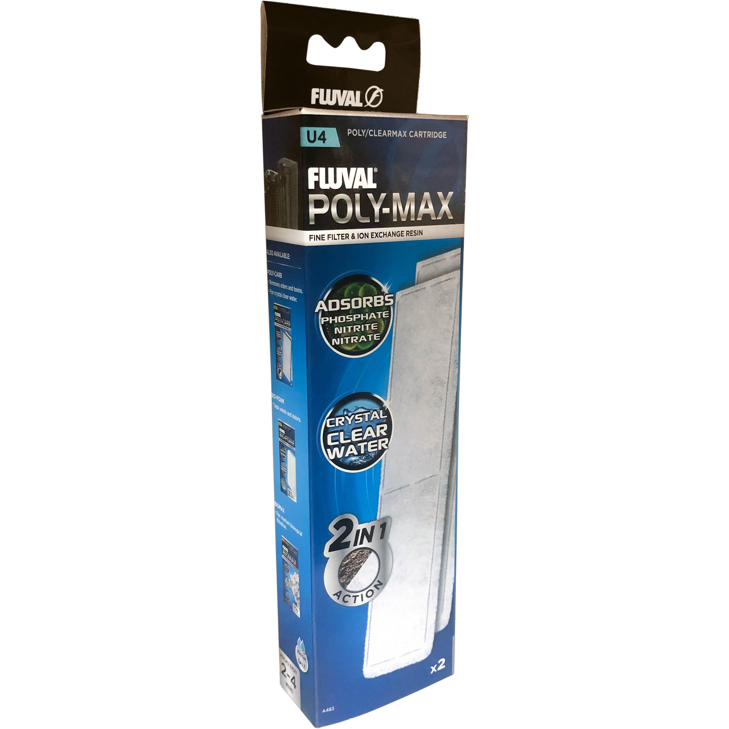 Fluval Poly/Clearmax filter cartridge U4 - (126.2483), Aquarium Filter