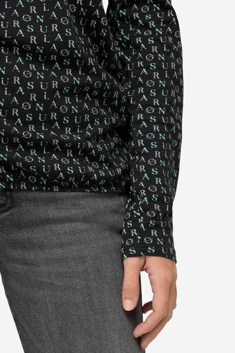 Produktbild Laurasøn T-Shirt, allover Print, Rundhals, Langarm, OEKO-TEX (L)
