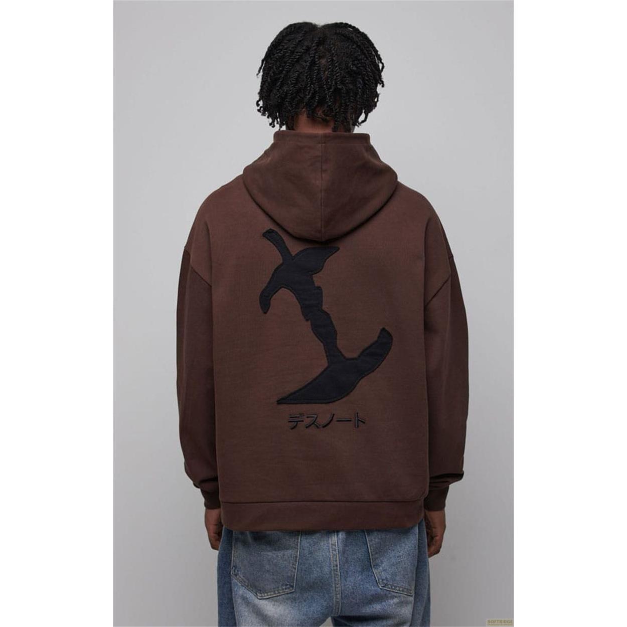 Thumbnail - Neptun, Pullover, Death Note sweater à capuche Graphic Brown (XL), Braun, (XL)