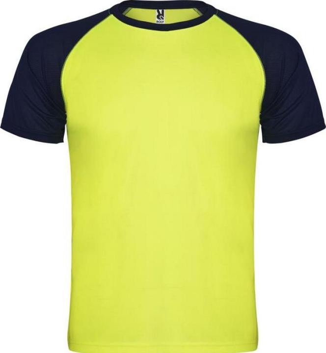 Marineblau, Fluro Gelb