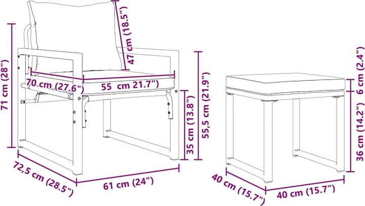 Actual product image vidaXL Gartenbank
