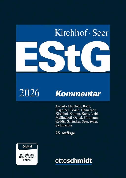 Einkommensteuergesetz(EStG) (Deutsch, Christina Avvento, Sascha Bleschik, Walter Bode, 2026)